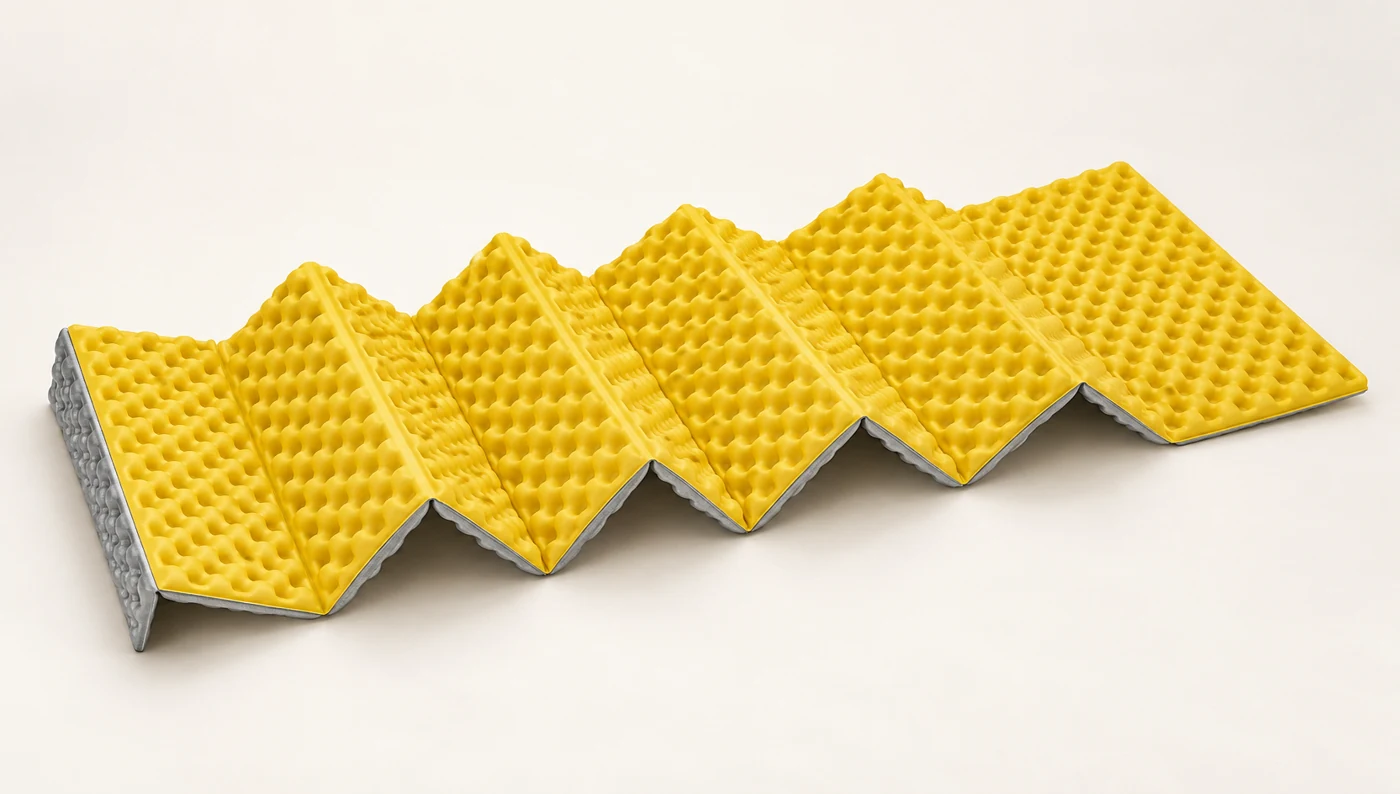 Generic accordion foam pad illustration; not a photograph of the Z Lite SOL